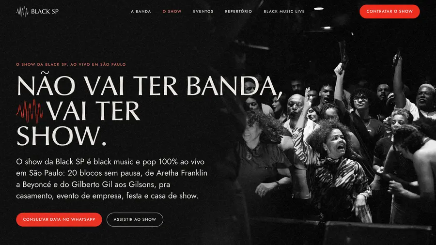 Black SP: O SHOW DA BLACK SP, AO VIVO EM SÃO PAULO NÃO