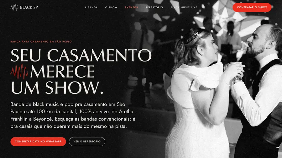Black SP: BANDA PARA CASAMENTO EM SÃO PAULO SEU