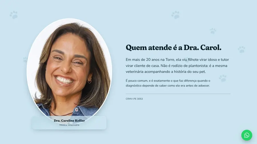 Clínica Pet Caroline Keffer: Quem atende é a Dra. Carol.