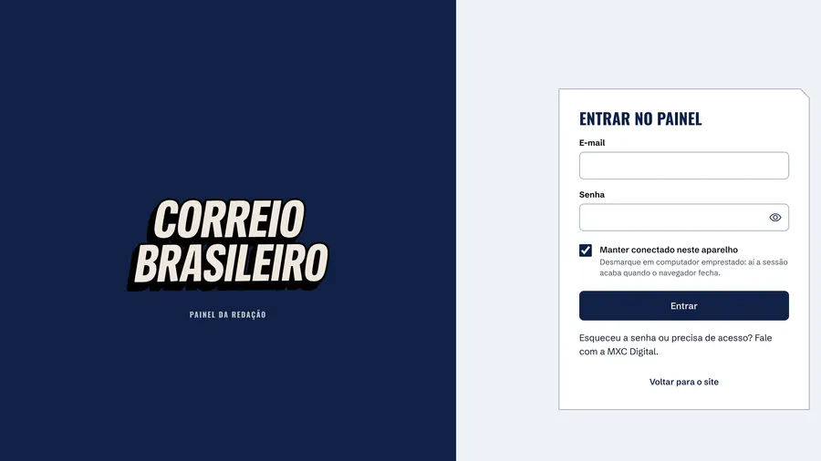 Correio Brasileiro: O painel da redação