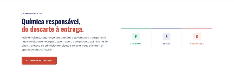 Quimitêxtil: Química responsável, do descarte à entrega.